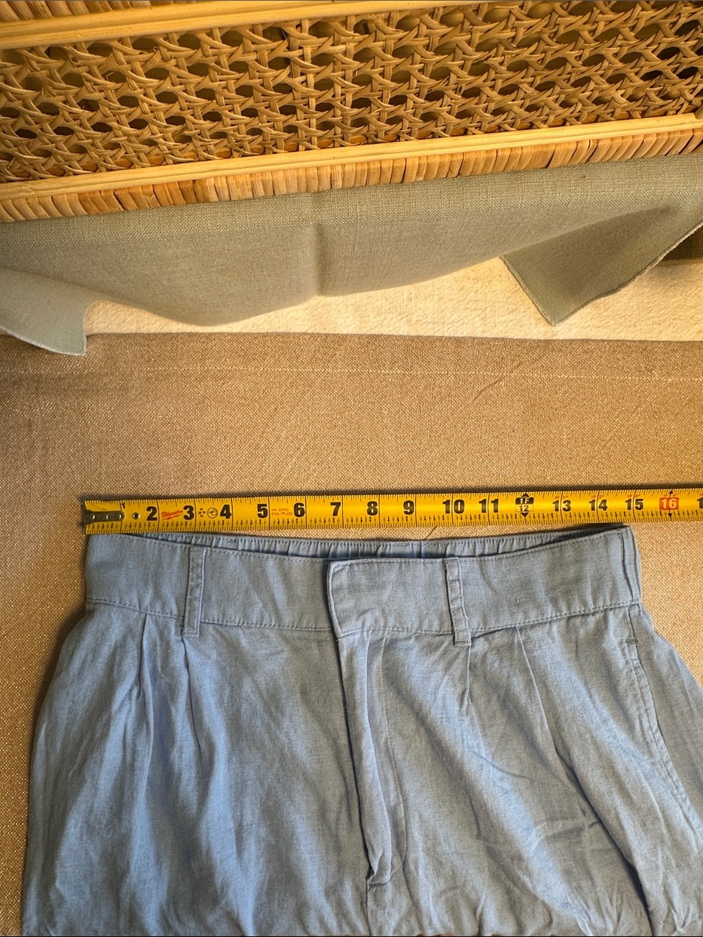 Abercrombie & Fitch Linen-Blend Wide Leg Plant - Picture 5 of 6